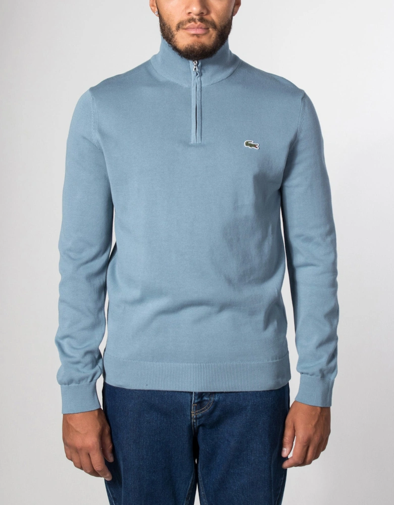 Regular Fit Quarter Zip Knit Jumper
