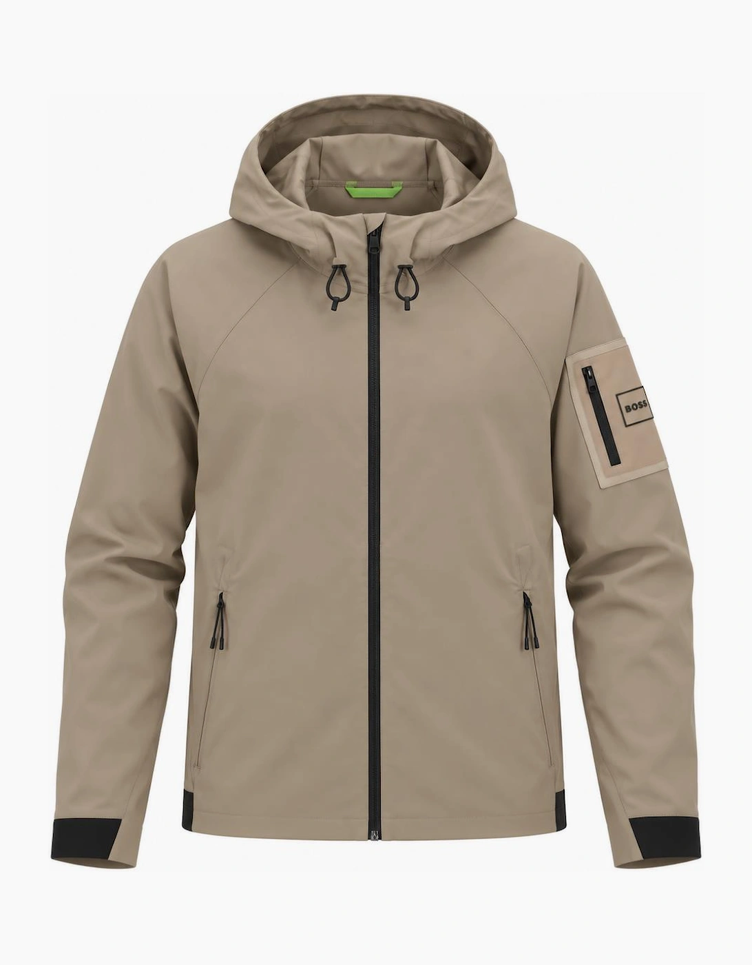 BOSS Terrace Soft Shell Jacket Light Pastel Khaki Green