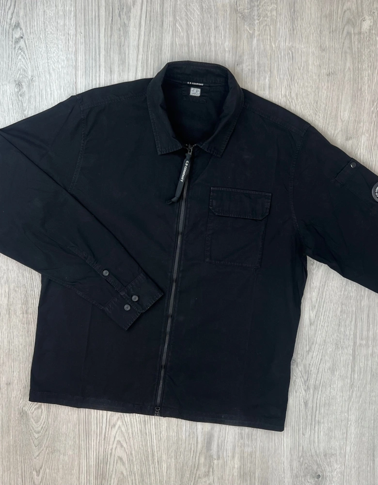 CP Company Zip Overshirt - Black