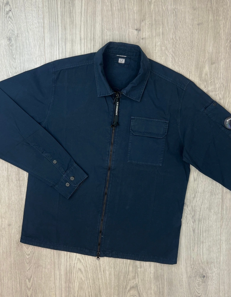 CP Company Zip Overshirt - Navy