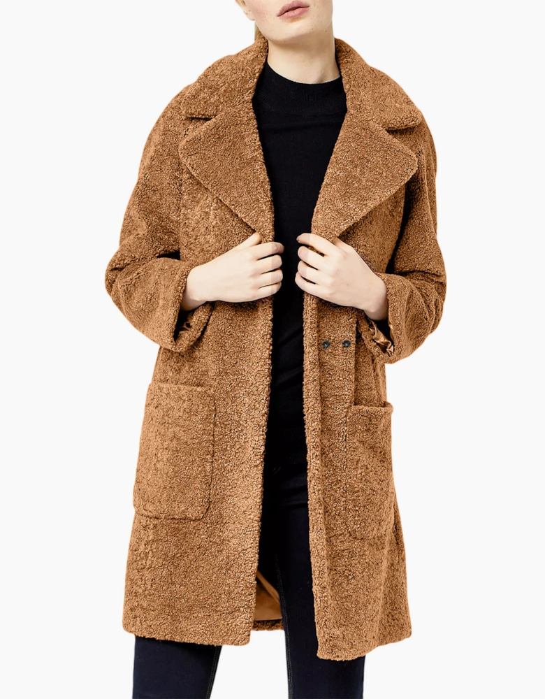 EX M&S Womens Overcoat Long Double Breasted Coat
