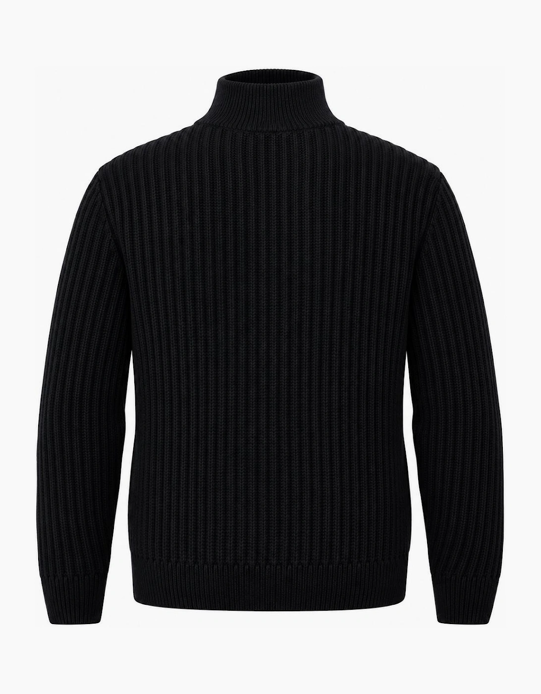 BOSS Kwinter Zip Neck Jumper Dark Navy