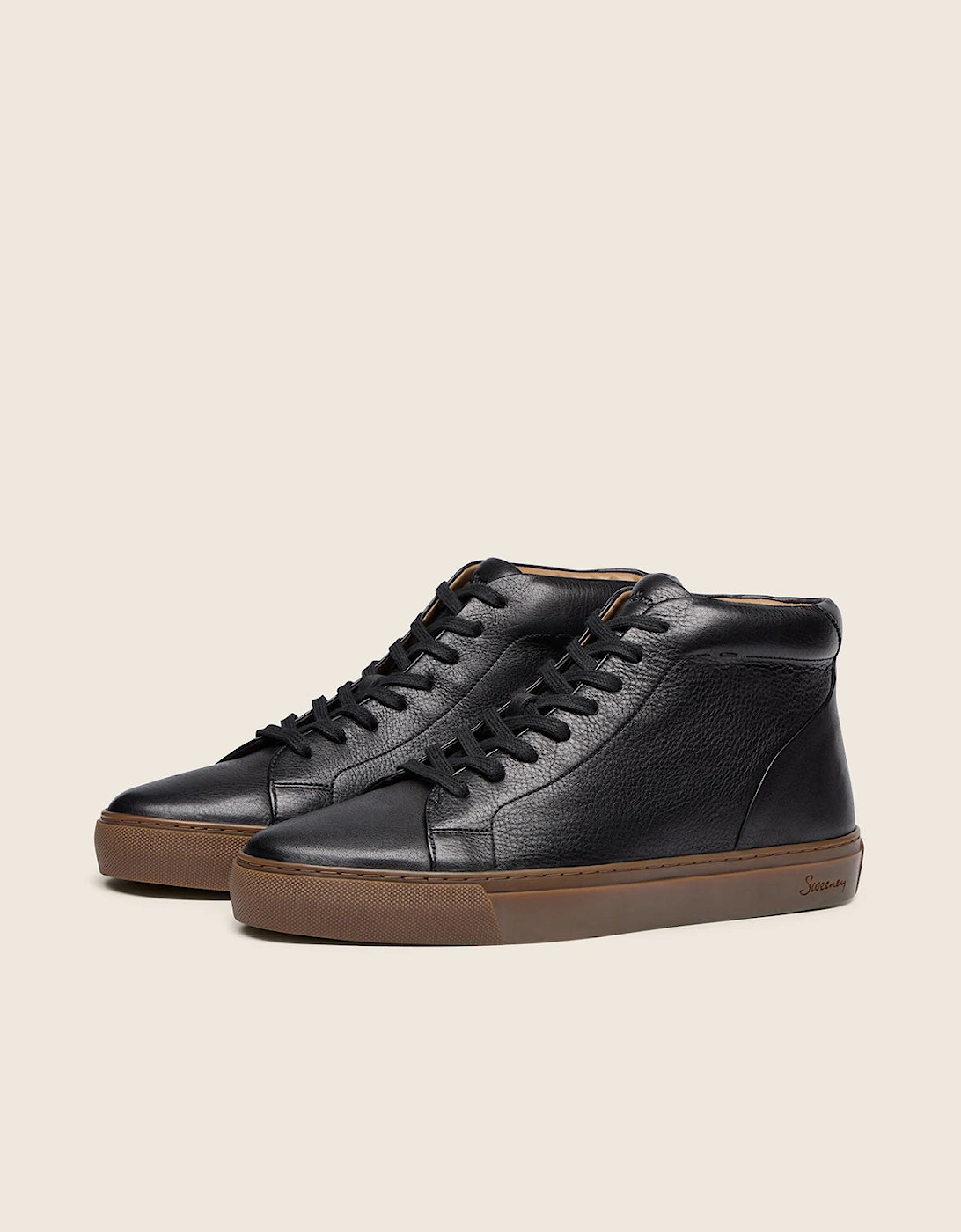 Oliver Sweeney Men's Oliver Sweeney Milled Leather Cupsole Trainers - Black
