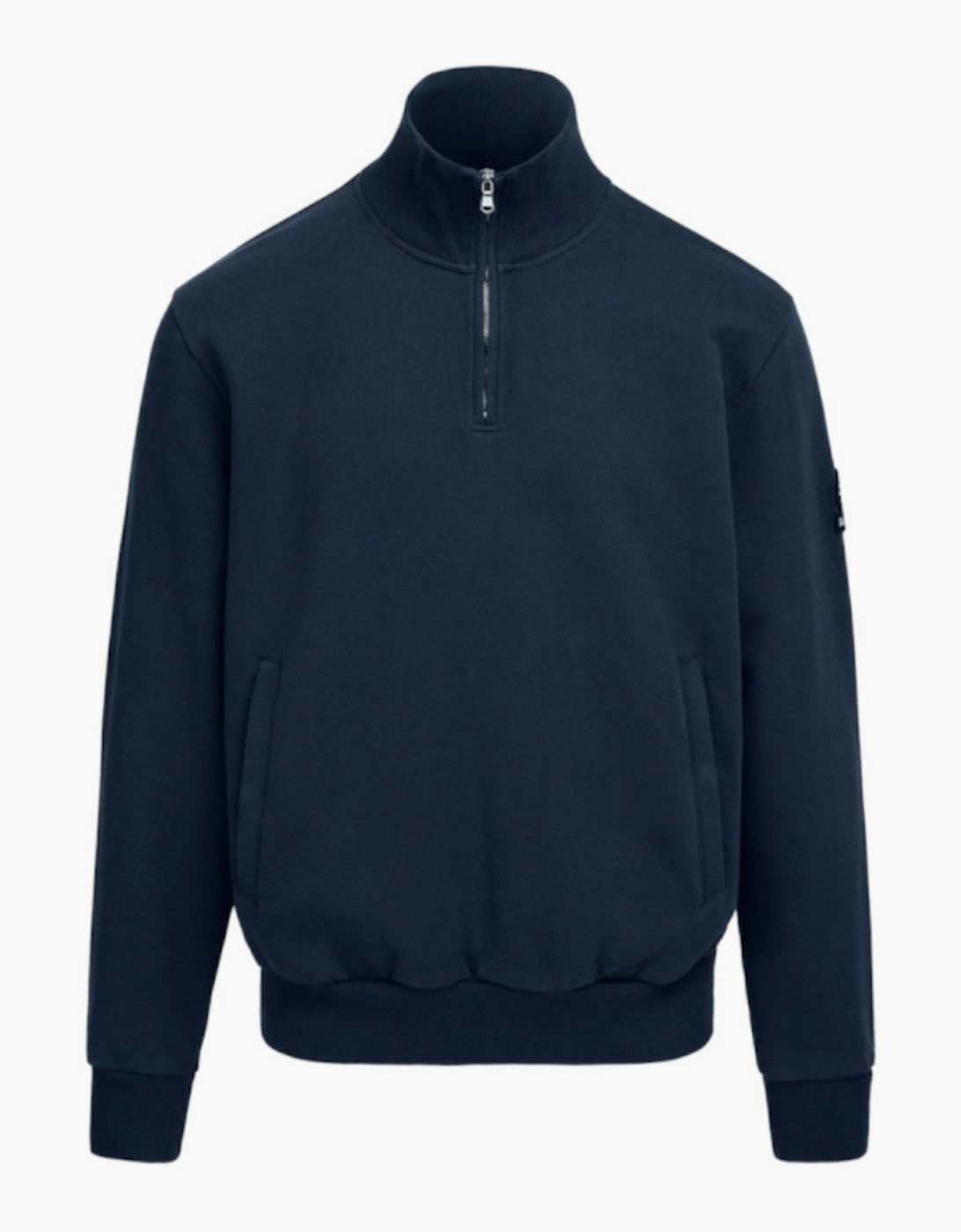 Sandbanks Quarter Zip Sweatshirt Navy