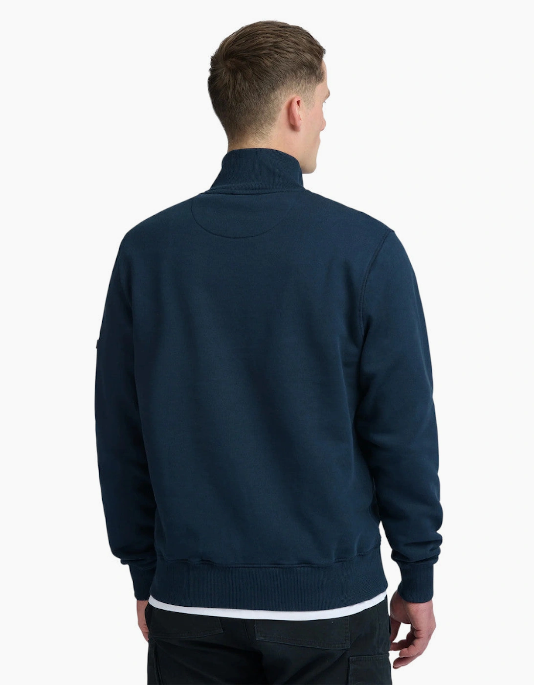Sandbanks Quarter Zip Sweatshirt Navy