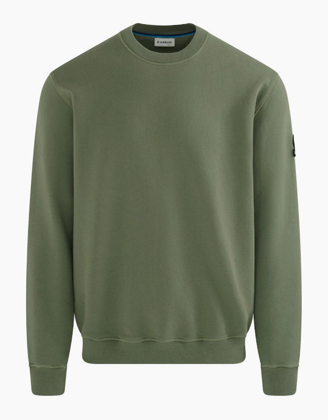 Sandbanks Badge Logo Sweatshirt Olive