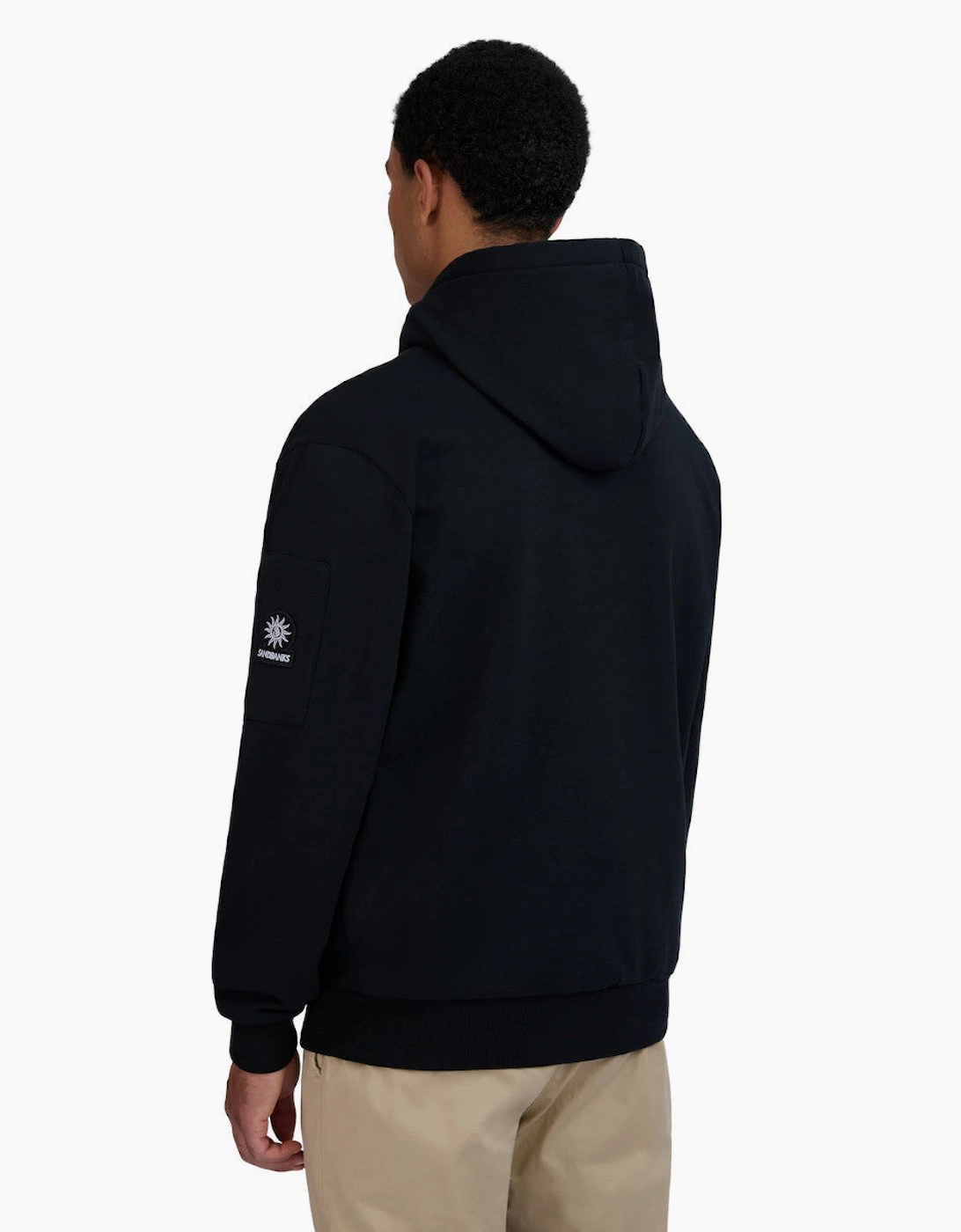 Sandbanks Interlock Hoodie Black