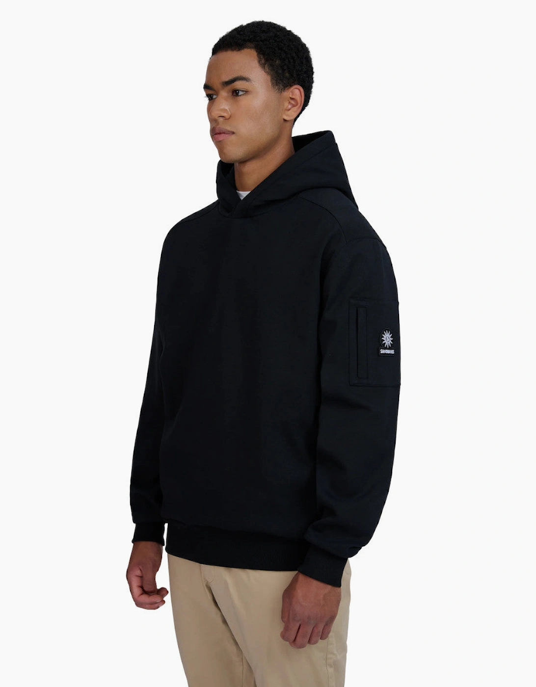 Sandbanks Interlock Hoodie Black