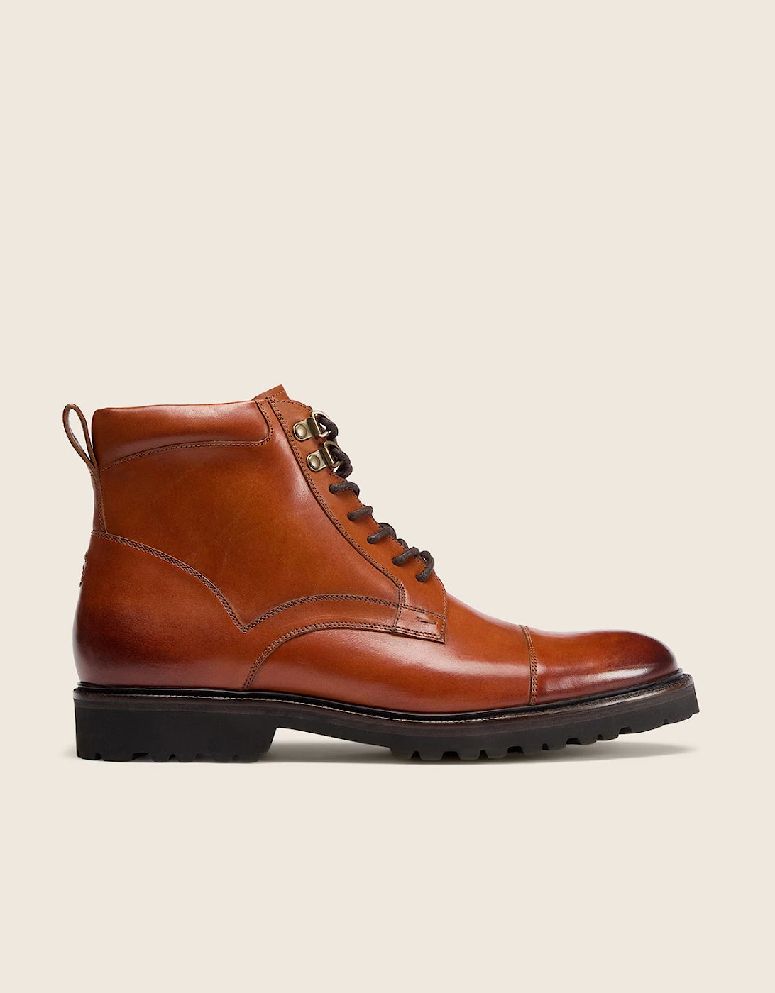 Oliver Sweeney Antiqued Leather Brogue Boots