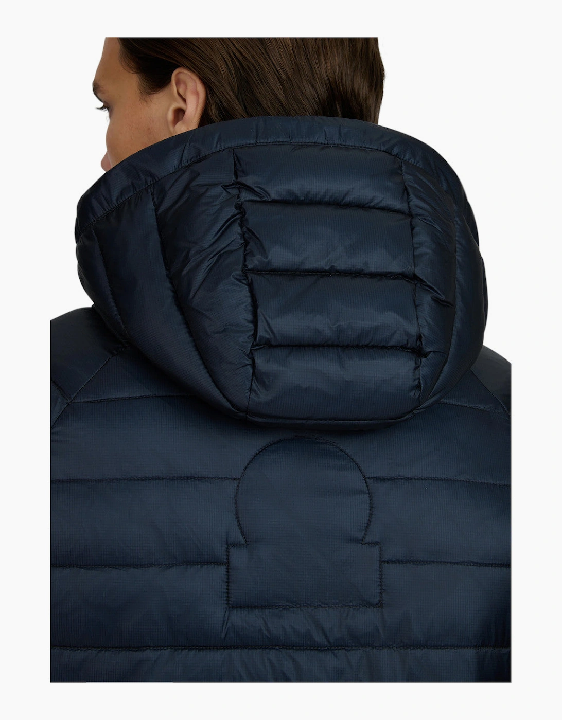 Sandbanks Raglan Hooded Micro Puffer A1-26 Navy