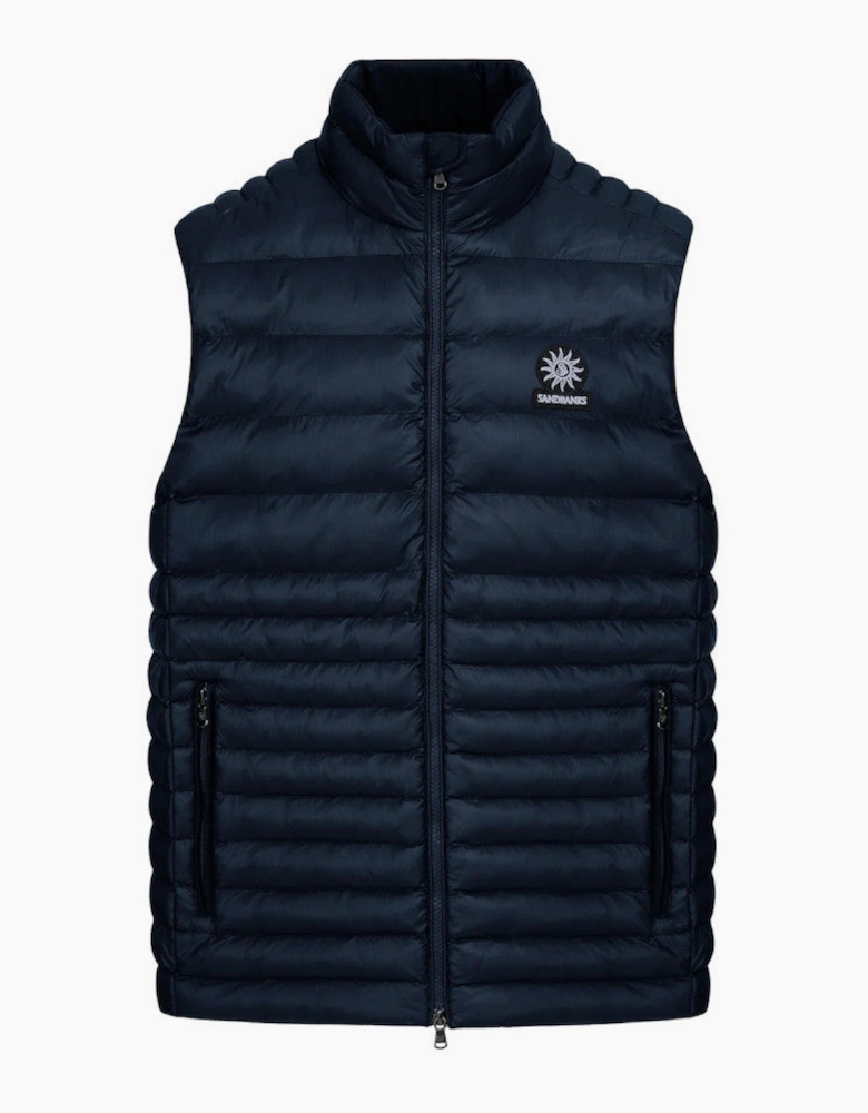 Sandbanks Ripstop Micro Puffer Gilet Navy