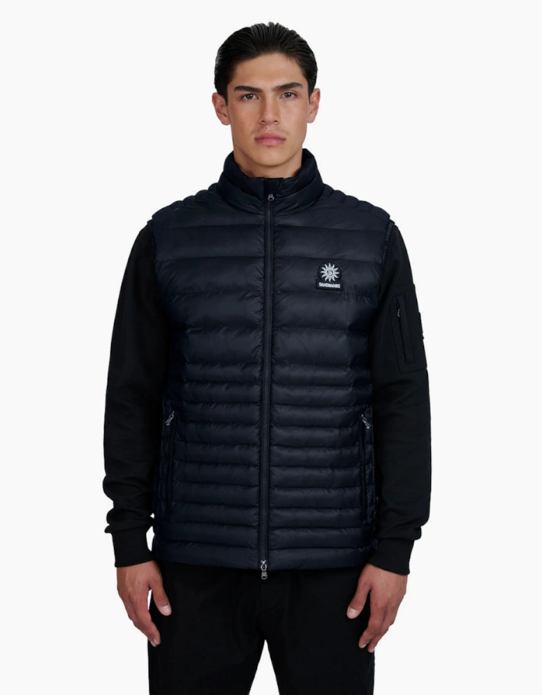 Sandbanks Ripstop Micro Puffer Gilet Navy