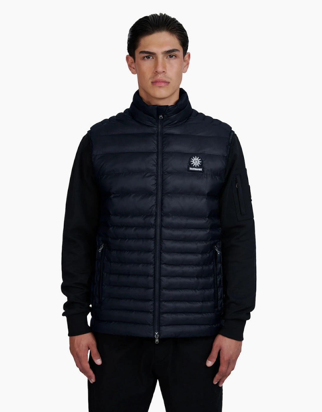 Sandbanks Ripstop Micro Puffer Gilet Navy