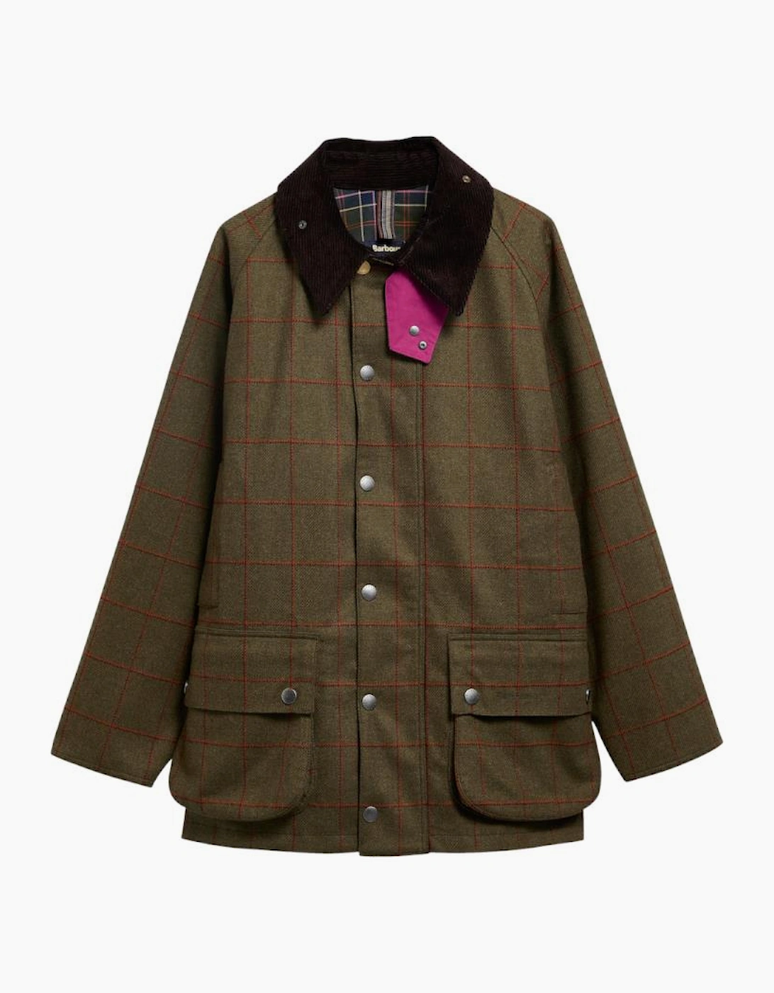 Barbour X Paul Smith Beaufort Wool Jacket OL72 Olive