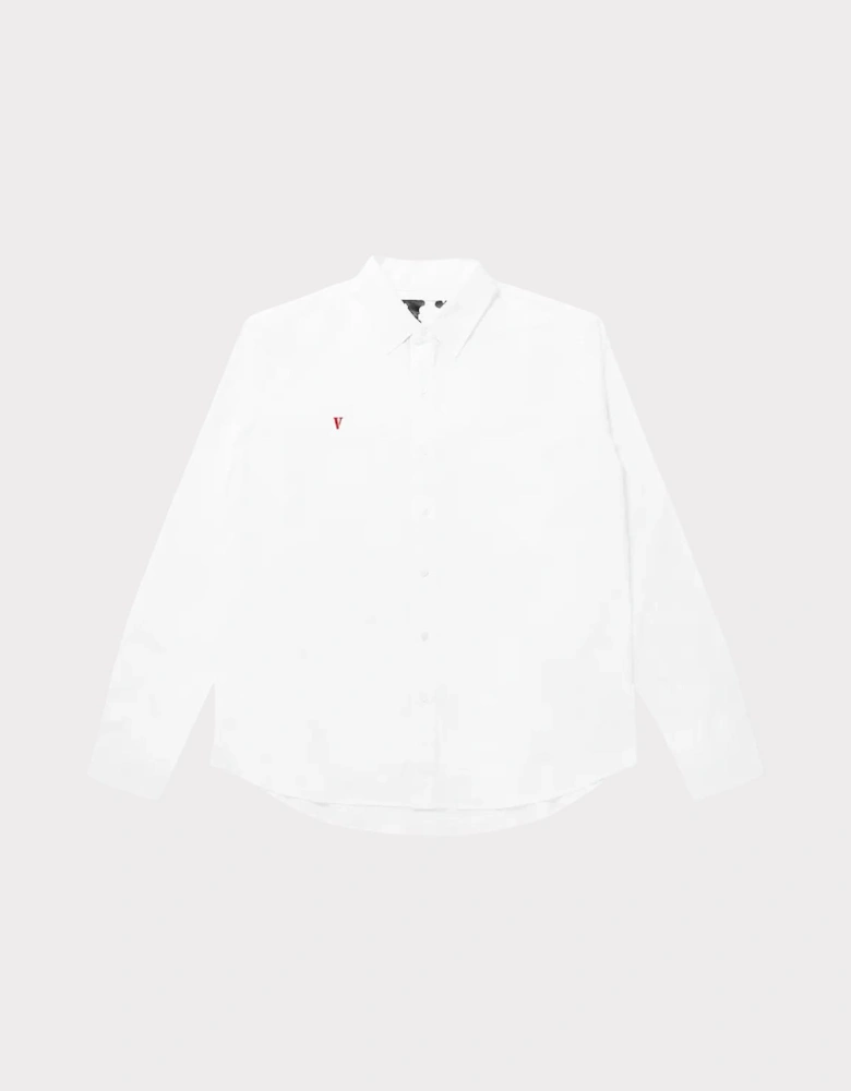 Long Sleeve Button Up White Shirt