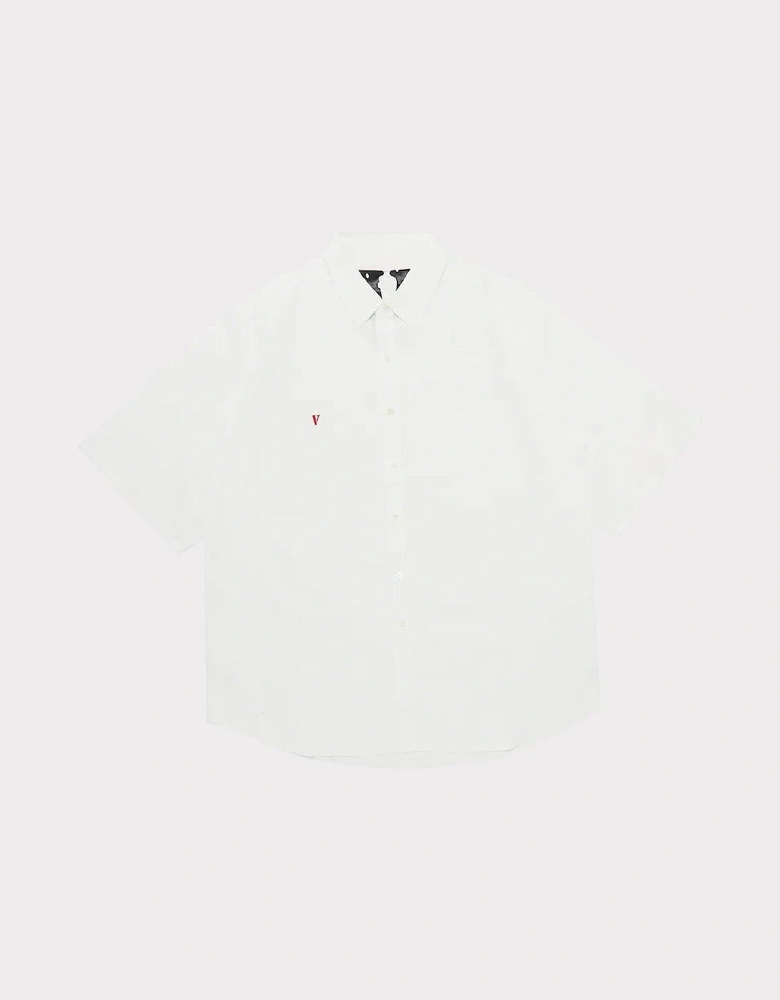 Short-Sleeve Button Up Shirt White