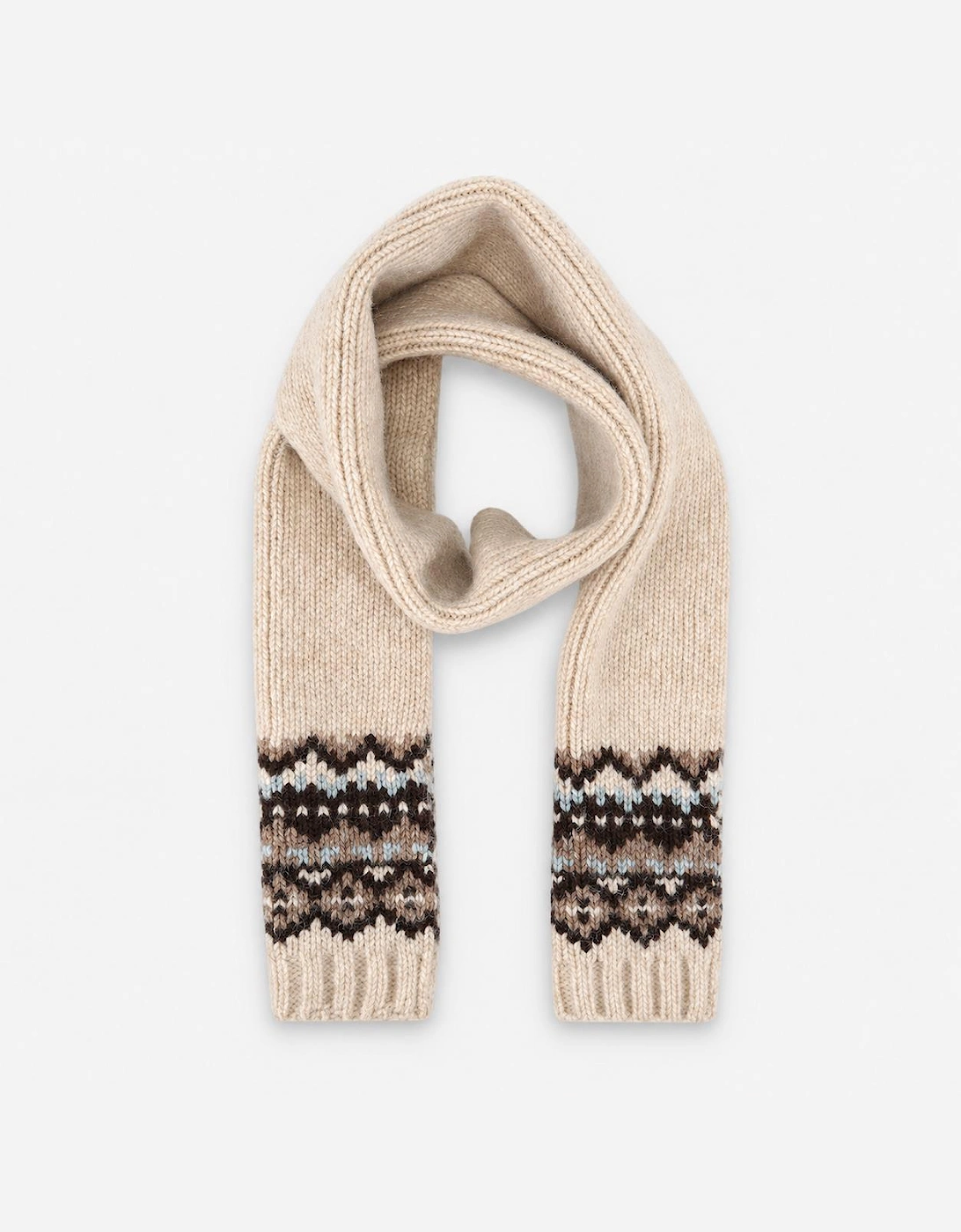 Totes Toasties FAIR ISLE SCARF & HAT SET Womens Beanie Grey