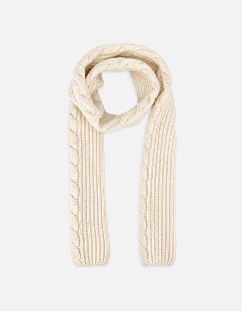 Totes Toasties CHUNKY BRUSHED RIB KNIT HAT SCARF & GLOVE SET Womens Beanie Cream