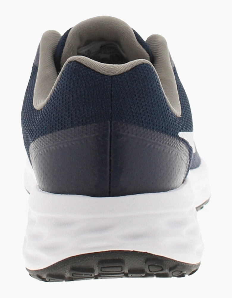 Nike Childrens Running Shoes Trainers Revolution 6 Lace Up navy UK Size