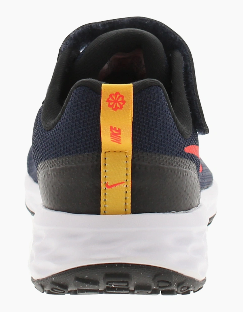 Nike Childrens Running Shoes Trainers Revolution 6 midnight navy bright UK Size