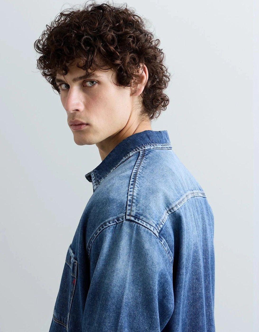 Replay Oversized Denim Overshirt