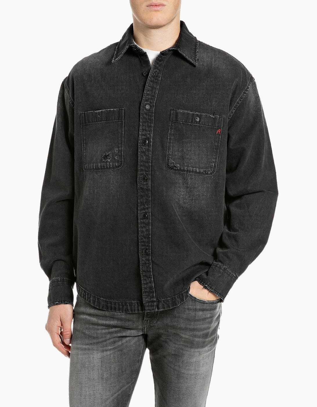 Replay Oversized Denim Overshirt