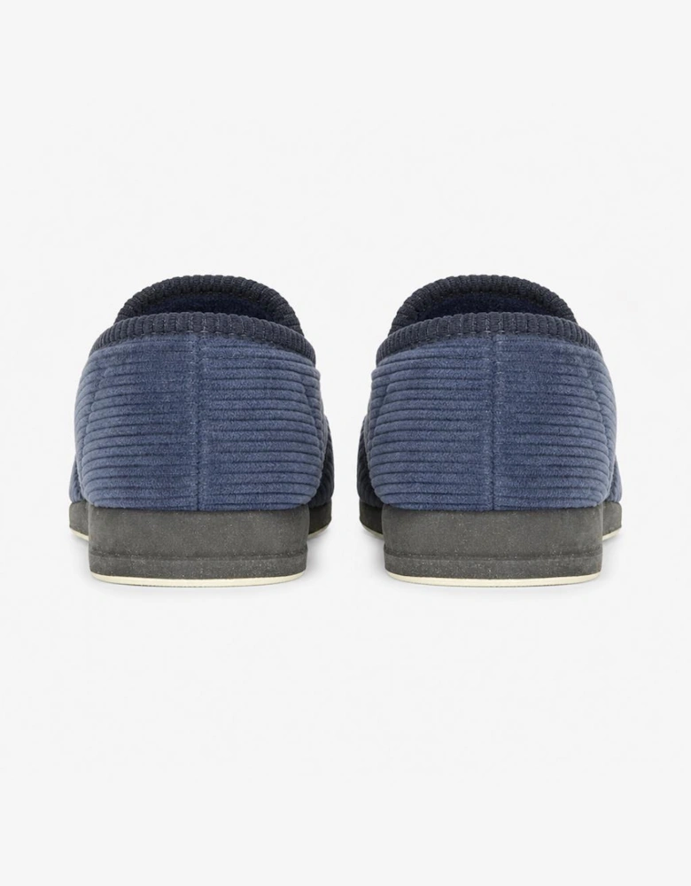 Sleepers PHIL Mens Full Slippers Navy