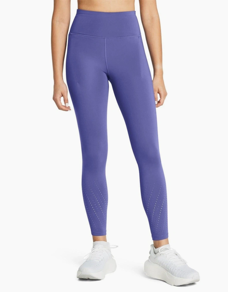 Launch Solid Patterned Running Leggings