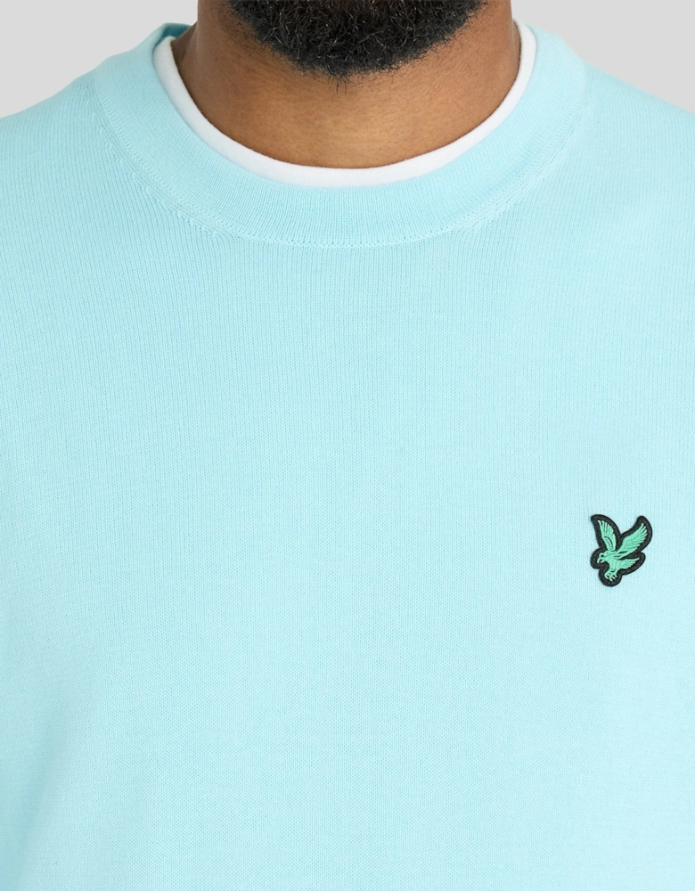 Green Eagle Cotton Blend Crew Neck Sweatshirt