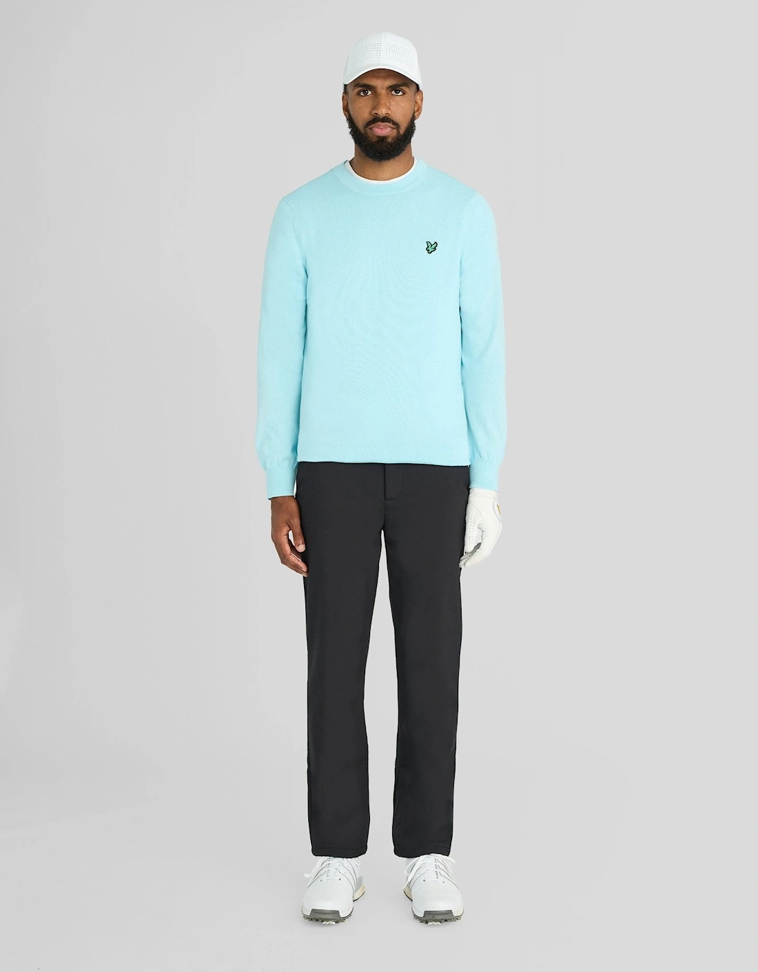 Green Eagle Cotton Blend Crew Neck Sweatshirt