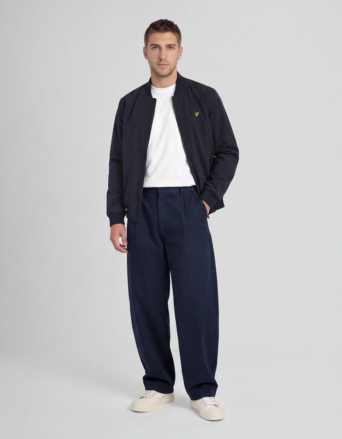 Nylon Padded Bomber Jacket