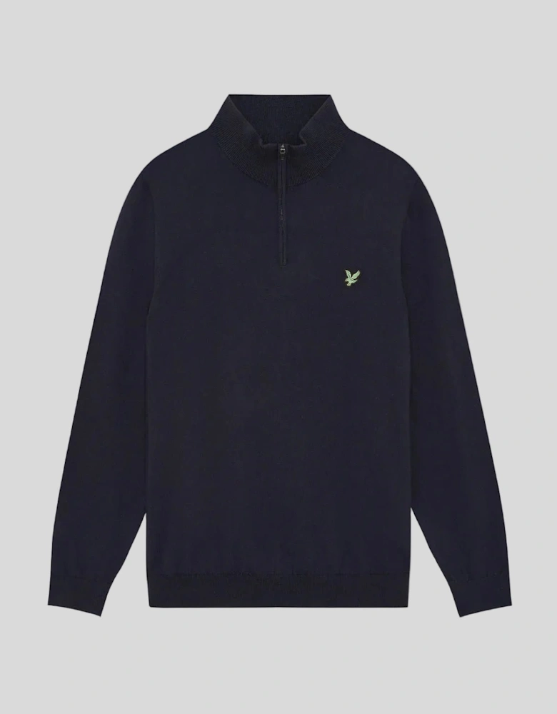 Green Eagle Cotton Blend 1/4 Zip Jumper