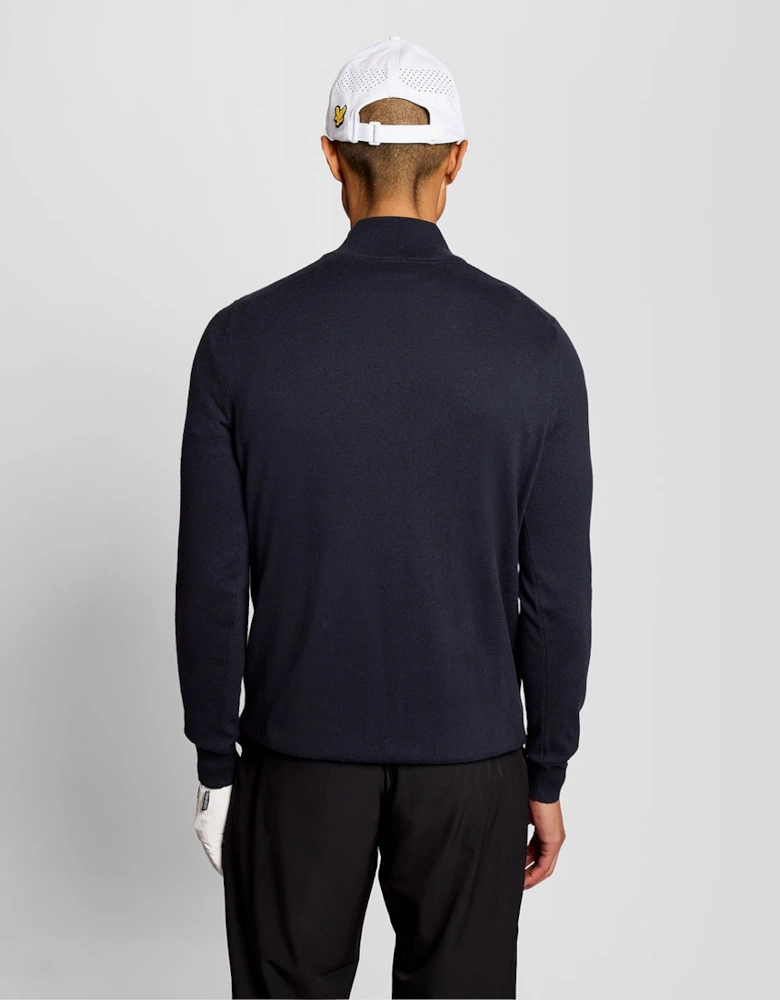 Green Eagle Cotton Blend 1/4 Zip Jumper