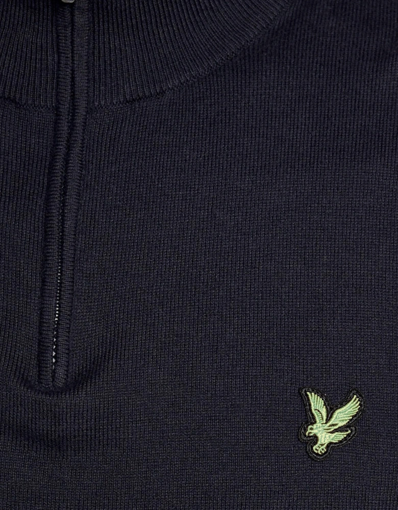 Green Eagle Cotton Blend 1/4 Zip Jumper