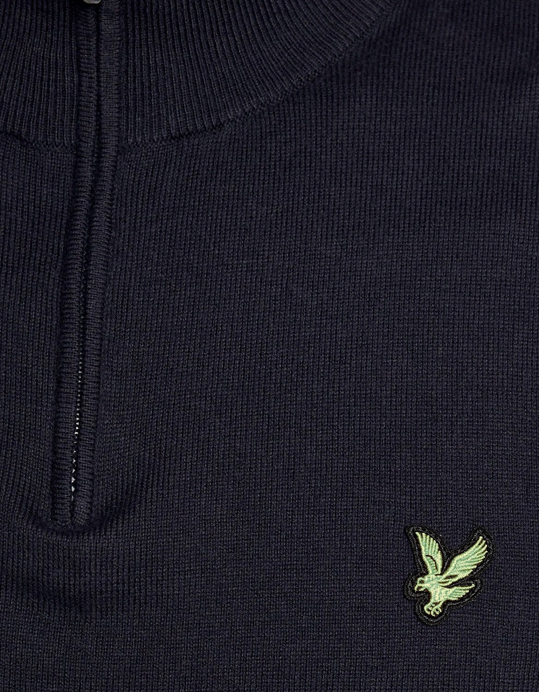 Green Eagle Cotton Blend 1/4 Zip Jumper
