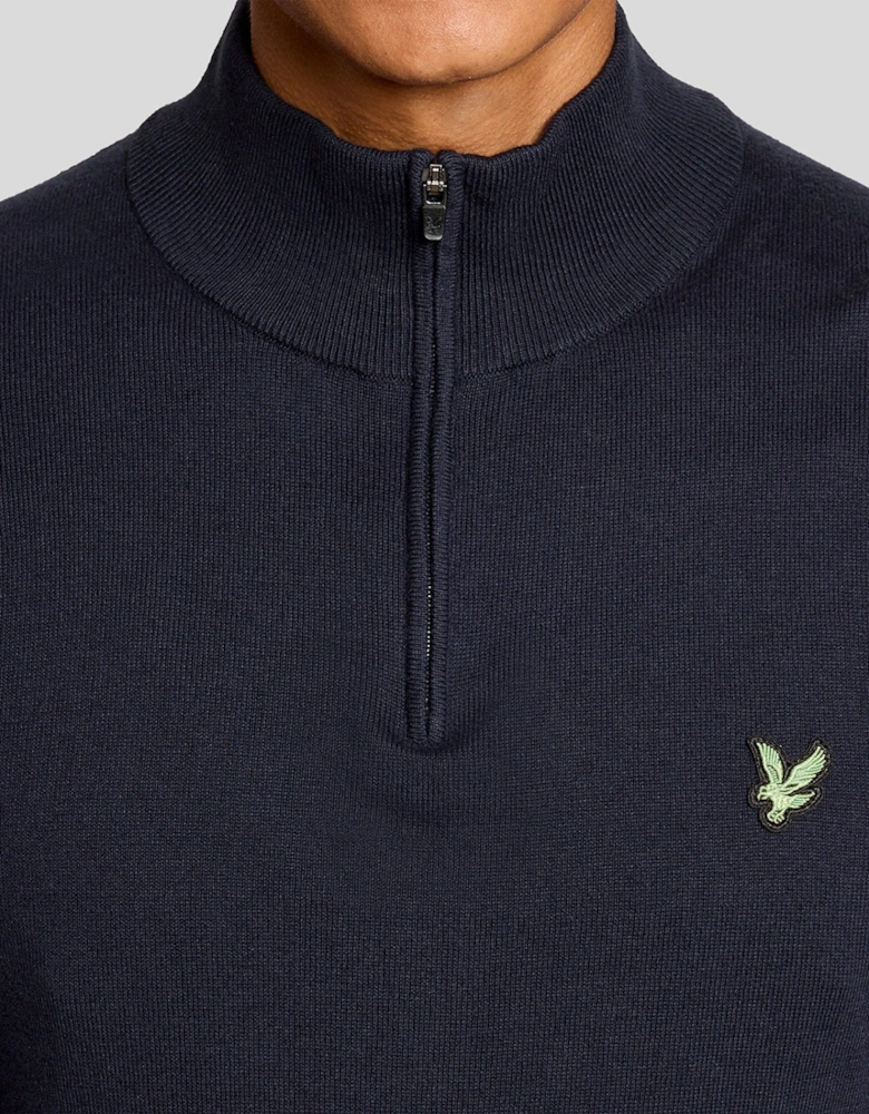 Green Eagle Cotton Blend 1/4 Zip Jumper