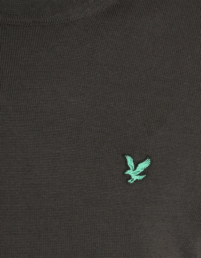 Green Eagle Cotton Blend Crew Neck Sweatshirt