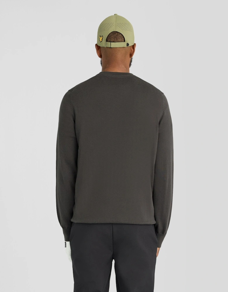 Green Eagle Cotton Blend Crew Neck Sweatshirt