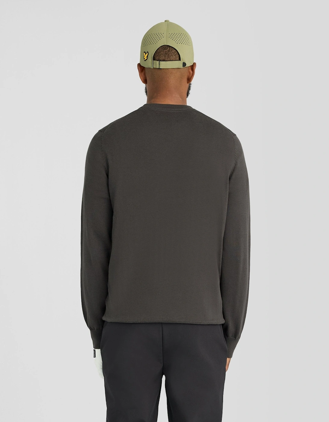 Green Eagle Cotton Blend Crew Neck Sweatshirt