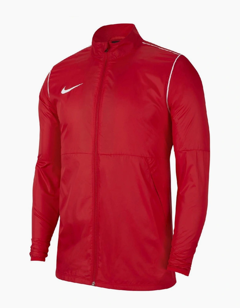 Solid Mock Neck Rain Jacket