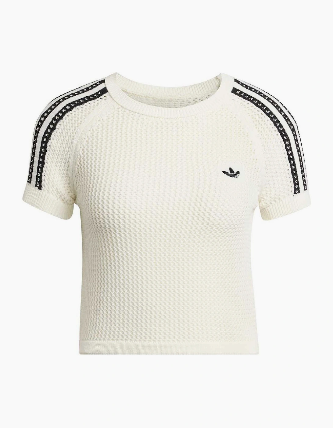 Adidas Adidas Originals Women's Knitted Crochet Cali T-Shirt - Cream