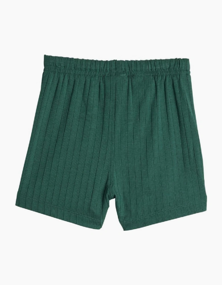 Infants Regular Wide Rib Short T-Shirt Set