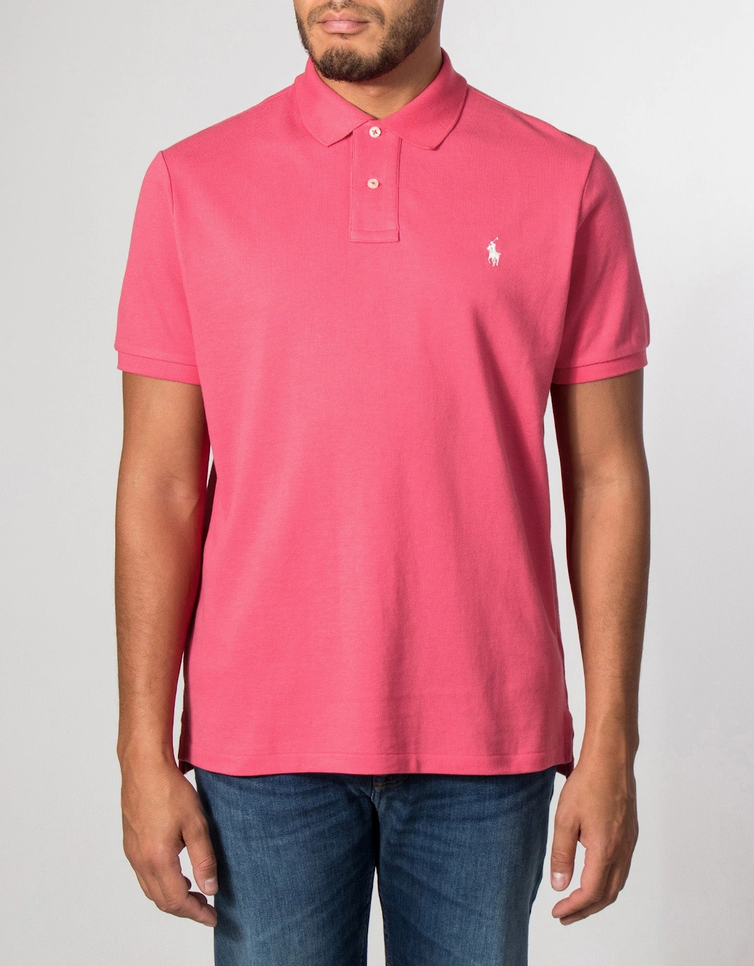 Custom Slim Fit Mesh Polo Shirt