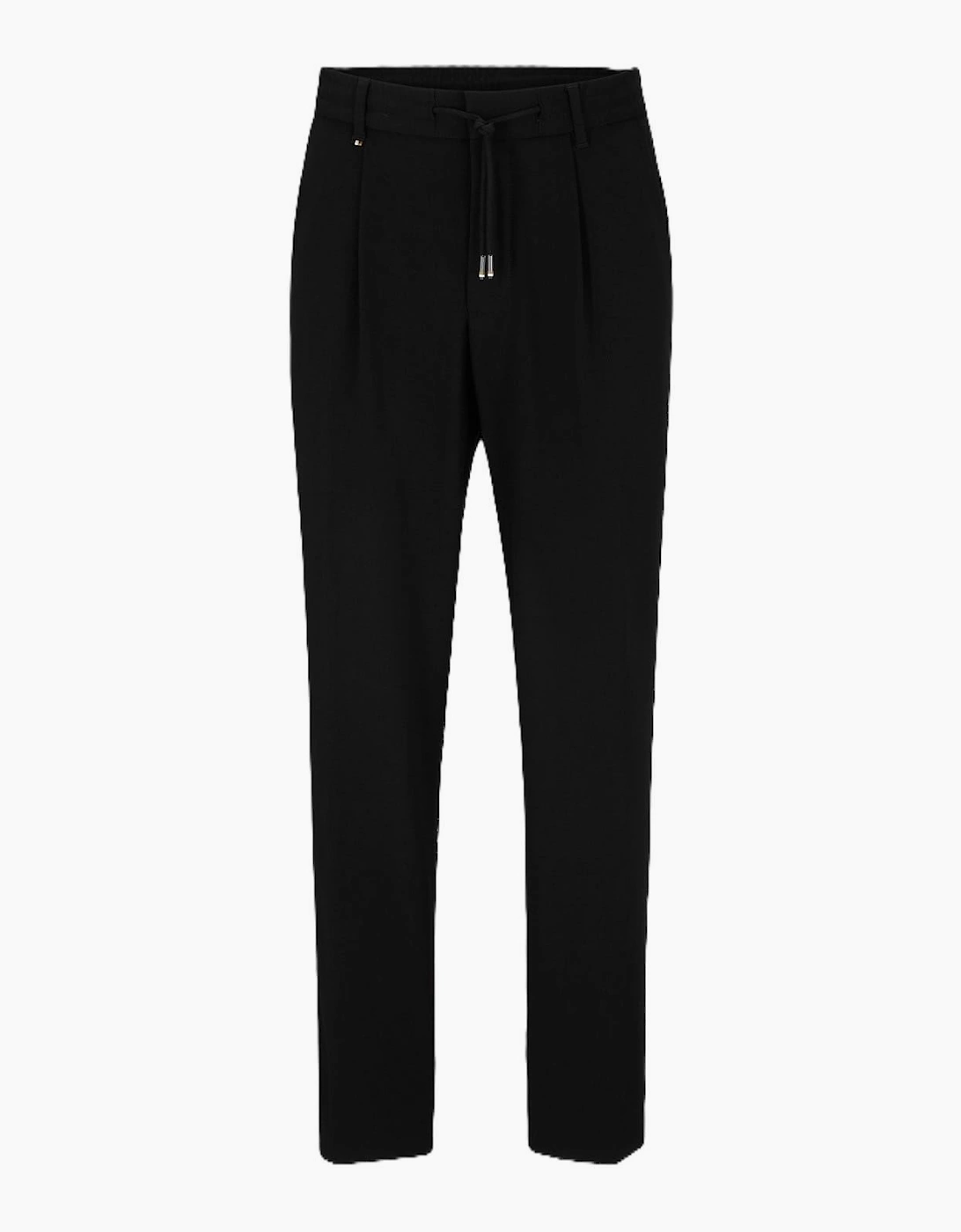 Solid Patterned Straight Trousers
