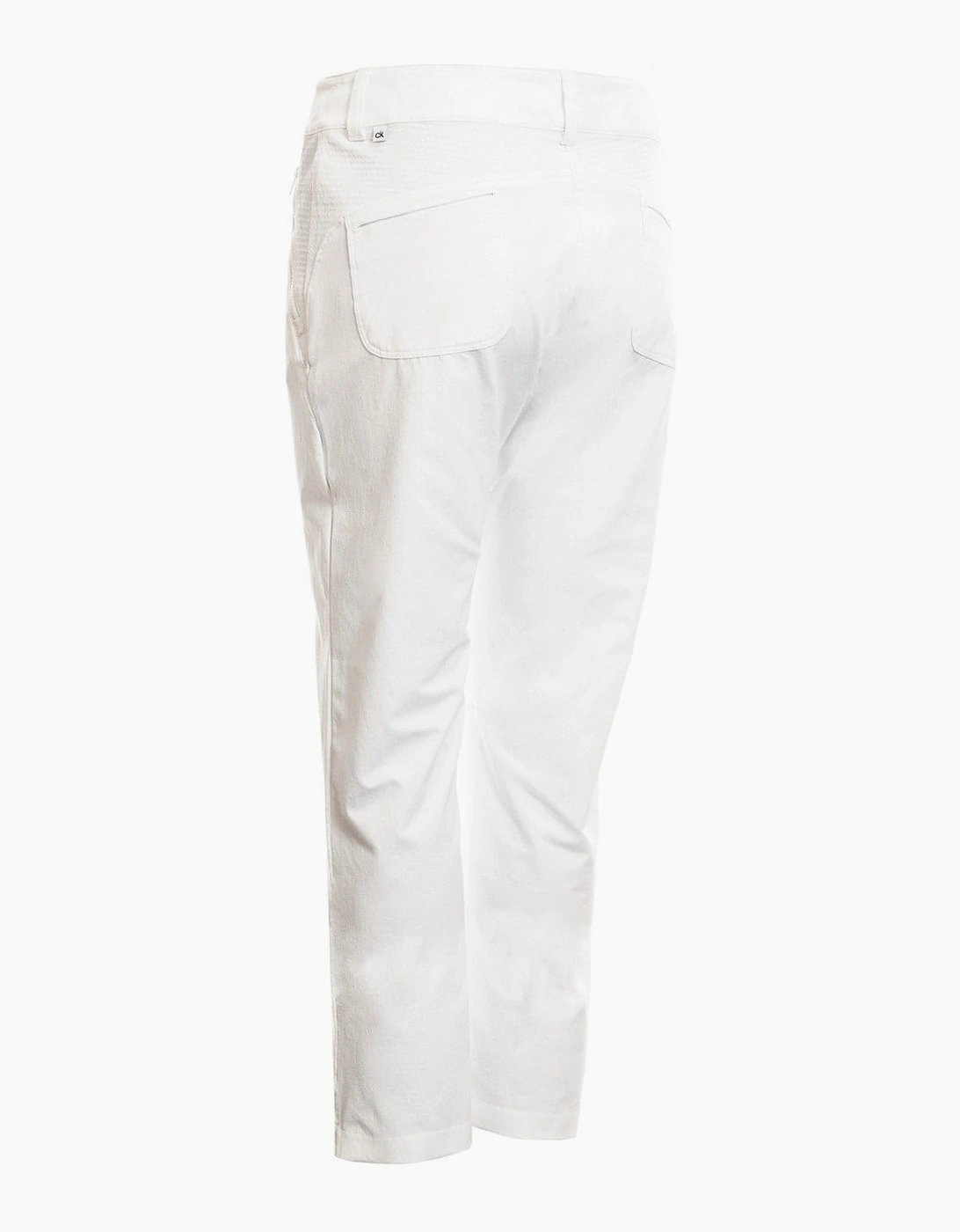 Solid Patterned Straight Trousers
