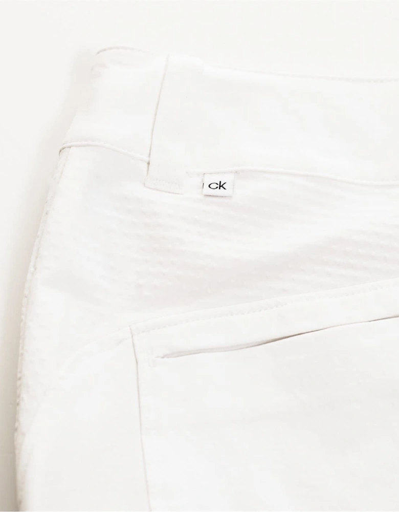 Solid Patterned Straight Trousers