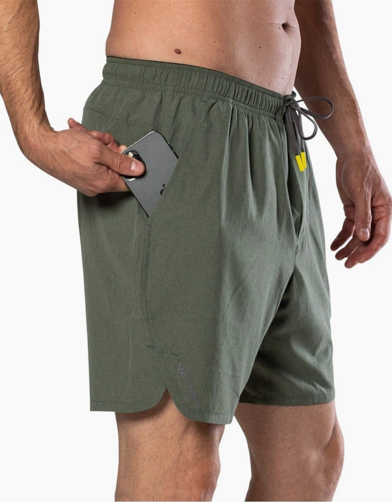 Essential Bermuda Shorts with Curved Hem