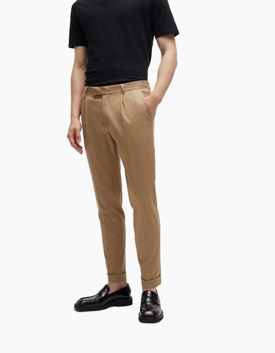 Pepe Solid Patterned Straight Chinos