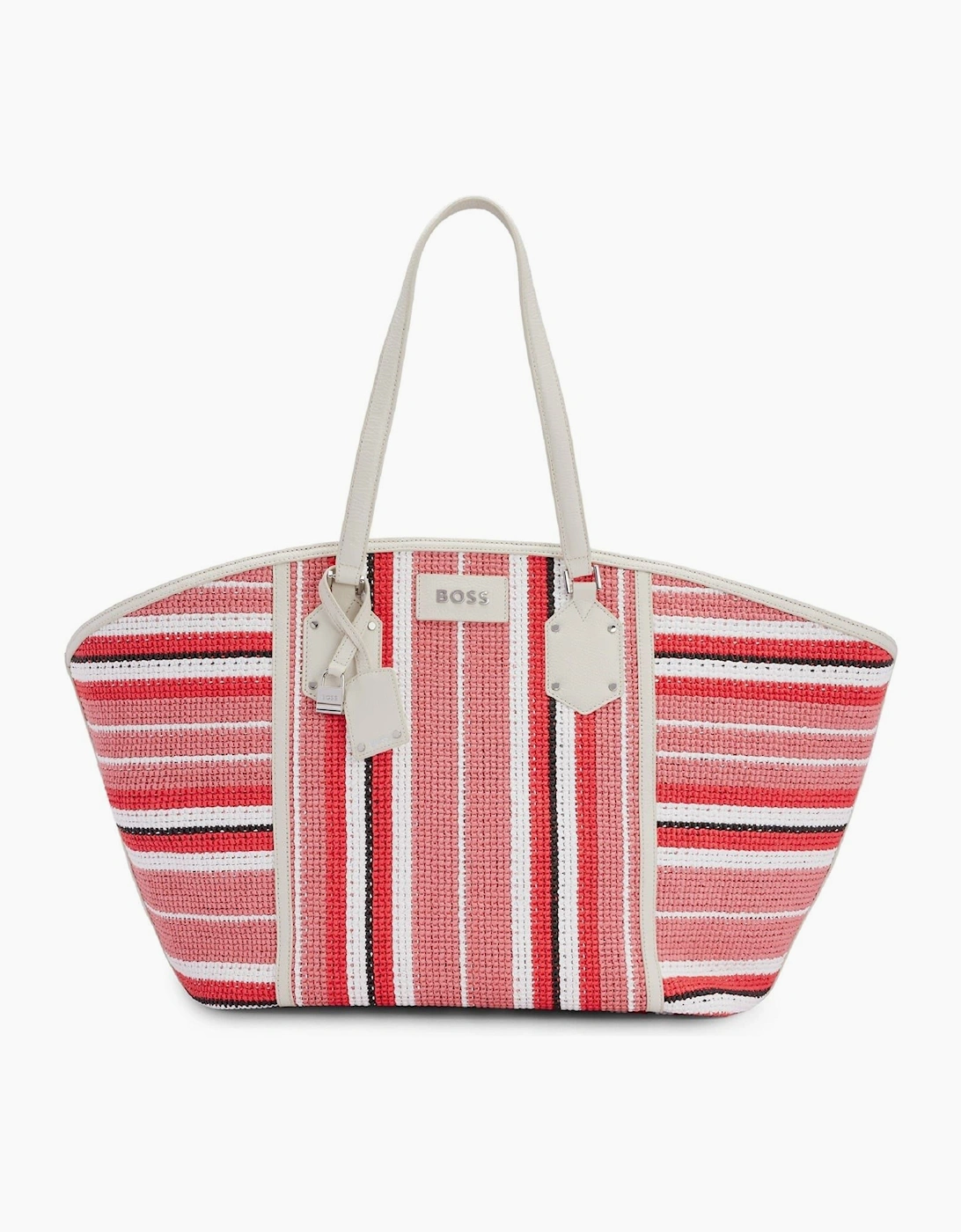 Ivy Stripe Patterned Tote with Key Case
