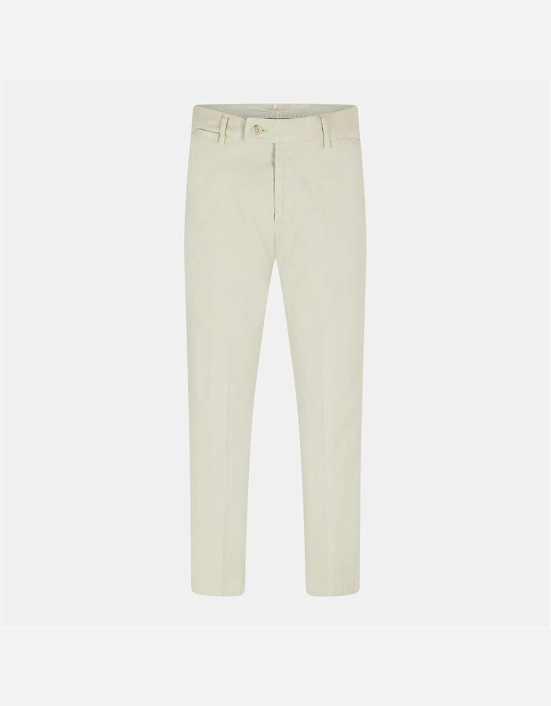 Geel Solid Patterned Slim Cut Trousers